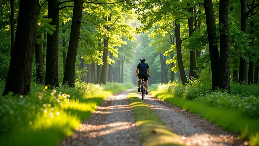 Gravel cycling path